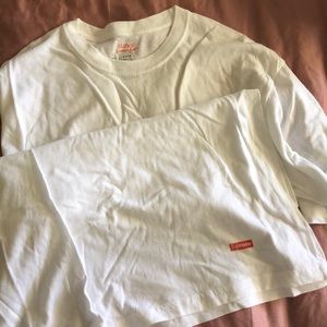 Hanes x Supreme white t shirt - box logo